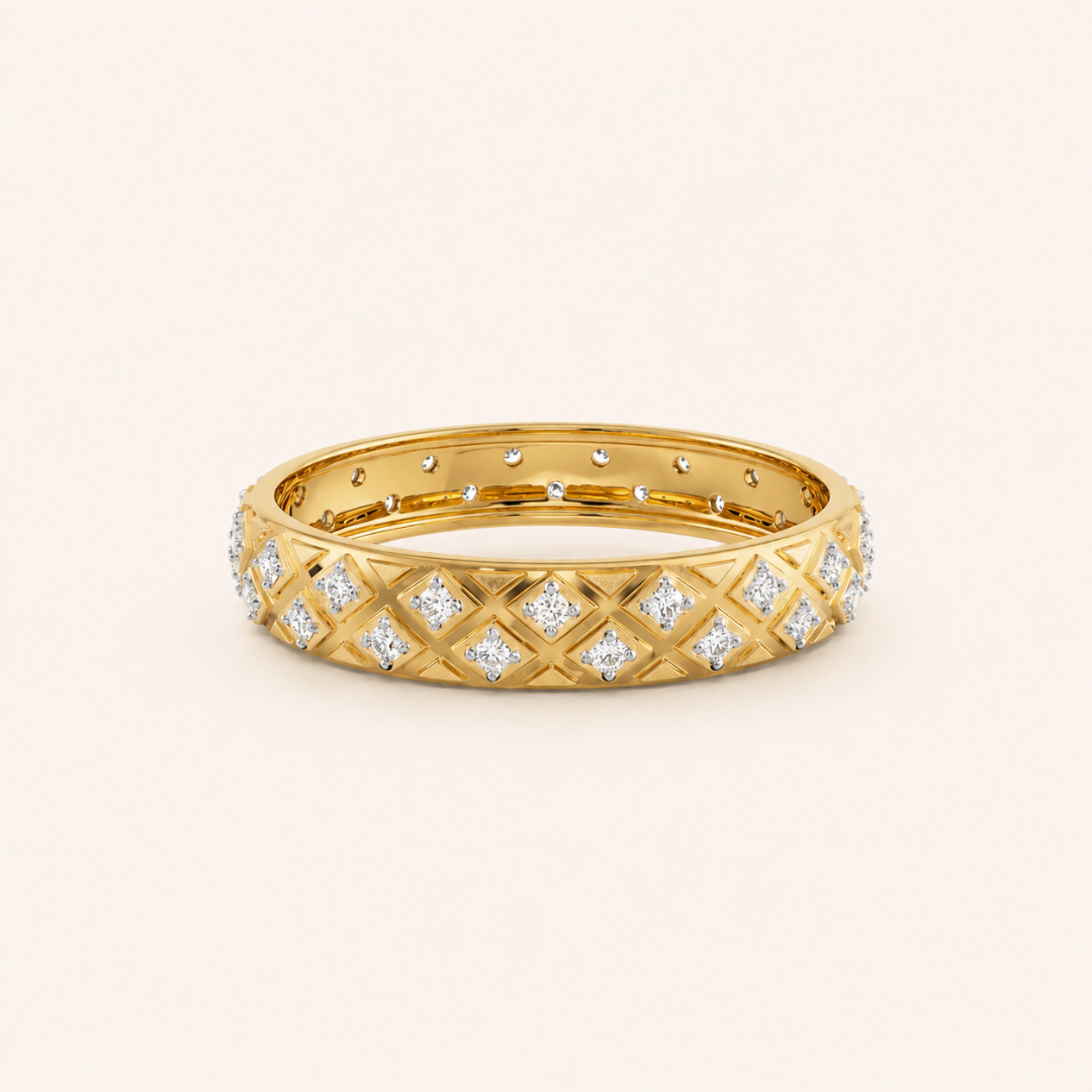 Lattice Diamond Eternity Band