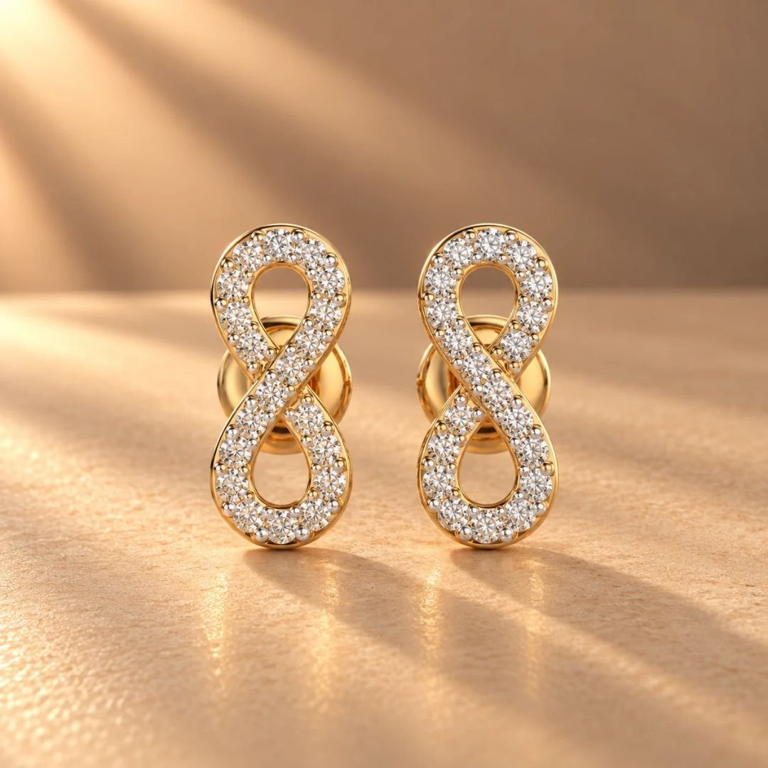 Eternal Loop Diamond Studs